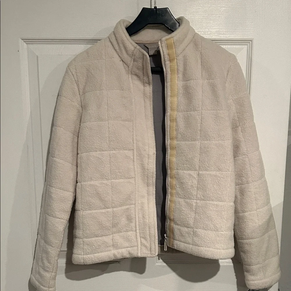 J. Crew Women's Cream Puffer Jacket